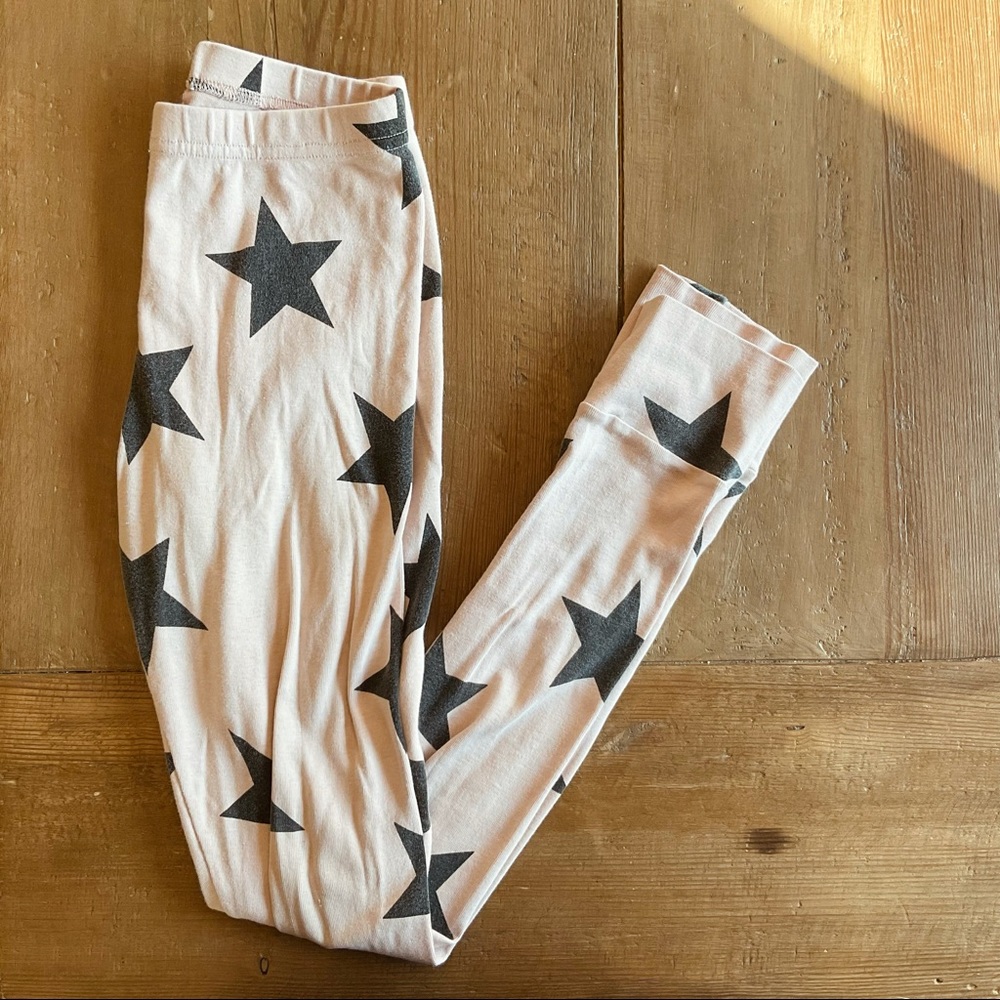 Nununu pink Star leggings size 10-11